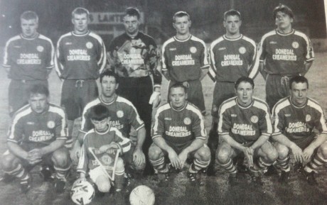 Finn Harps pictured before their 0-0 draw with Belgrove at Finn Park in 1999