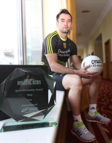 Karl Lacey, who won the Donegal News Sports Personality of the Month award, May 2014. Photo: Donna El Assaad