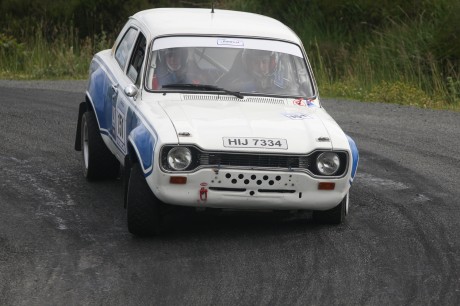 Cranford's PJ Wilhare back at the wheel of a escort on the Donegal Rally at the weekend. Photo: Brian McDaid