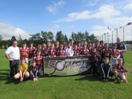 The victorious Termon U12 team with coaches Paddy Gallagher and James Cassidy