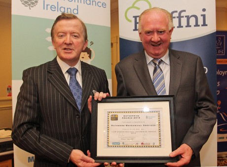 John Perry and TJ O’Mahoney from Rathmore Mechanical Services Ltd. Photo: Lorraine Teevan