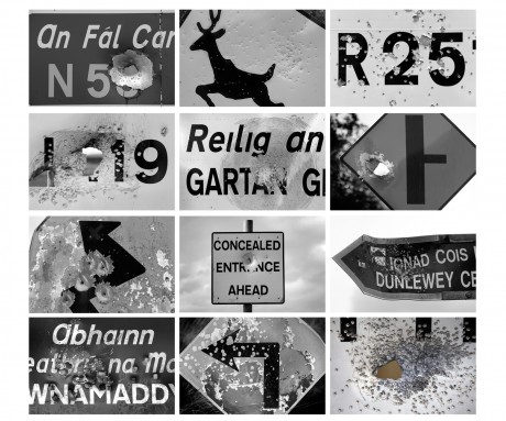 Shot signs by Declan Doherty.