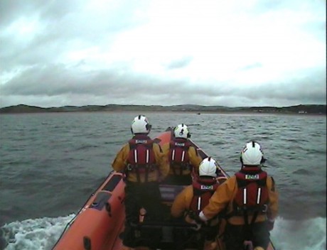 Bundoran Lifeboat off Murvagh on Saturday afternoon.
