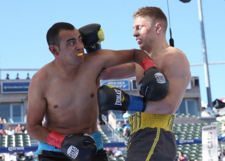 Jason Quigley on his way to defeating Fernando Najera in August