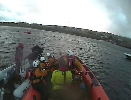 Bundoran RNLI callout to Mullaghmore.