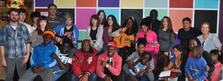 Young people who have helped plan Party In The Car Park.