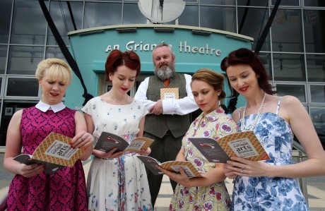 Earagail Arts Festival director Paul Browne with festival staff, Siobhan O'Connor, Dana Smith, Aisling Viera and Edel Corcoran at the launch of the festival programme.