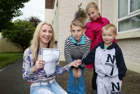 Adele Dempsey with her children, Marissa, Conall and Aodhann.Photo: Declan Doherty