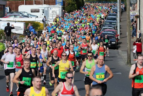 A section of the huge crowd that took part in the 2014 Donegal Marathon.
