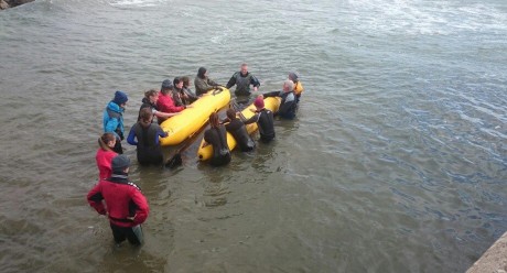 The group during training.