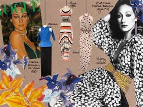 A fashion history mood board.