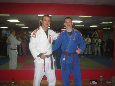 Barney Coyle with Rilion Gracie.