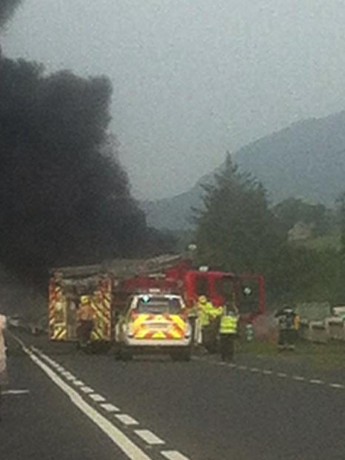 The crash scene outside Donegal town. 