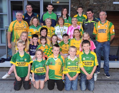 Members of the Donegal Kerry Association  and a selection of Kerry supporters at a gathering in Scotts Hotel, Killarney, on Tuesday night. Picture: Eamonn Keogh (MacMonagle, Killarney)