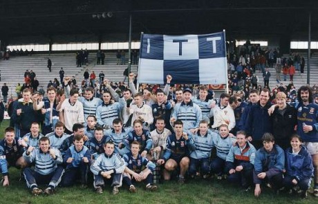 Jim McGuinness (back right) with the Tralee IT team in 1998