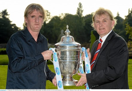 Finn Harps manager Ollie Horgan and St Patrick's Athletic manager Liam Buckley