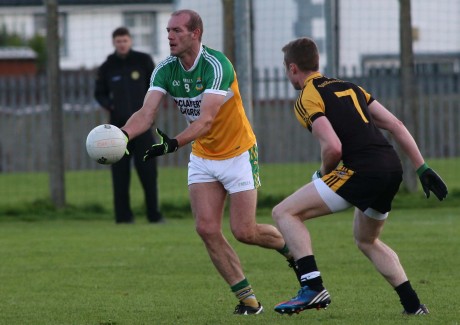 Neil Gallagher dictates the play during Glenswilly's victory over Bundoran in the Donegal County Senior Championship at the weekend. Photo: Gary Foy