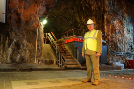 Retired Tunnel Tiger Gonna O’Donnell pictured in Cruachan Power Station, dubbed the ‘Hallow Mountain’.
