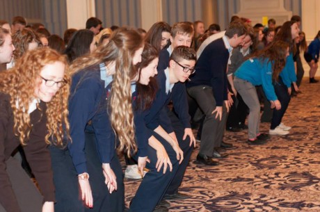 Lunch-time dancing during the DYC Agenda Day.