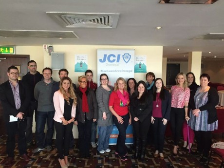 members of JCI Donegal at a recent meeting.