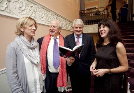 Seator Mary Ann O’Brien, Jack & Jill CEO Jonathan Irwin , Denis O’Brien and author of the book, Emily Hourican at the launch of “Jack & Jill : The Story of Jonathan Irwin” book launch with all proceeds going to the Jack & Jill Foundation (Photo Chris Bellew / Copyright Fennell Photography 2014)