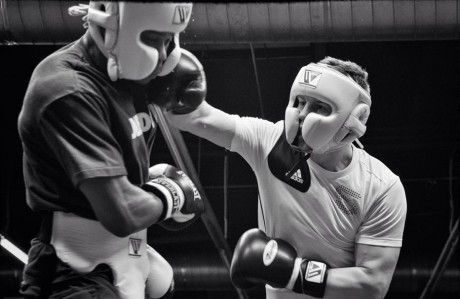 Jason Quigley was back sparring this week