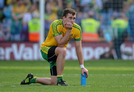 Eamon McGee deep in thought following the 2014 All-Ireland final. Photo: Sportsfile