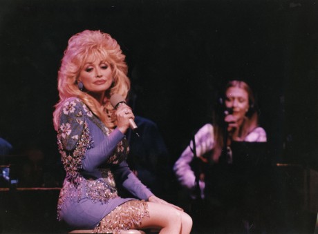 Mairéad and Altan performing with Dolly Parton at Dollywood. Photo: Mark Burgess