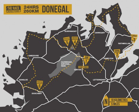 the-race-adventure-donegal-map
