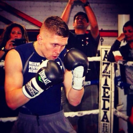 Jason Quigley in training this week.
