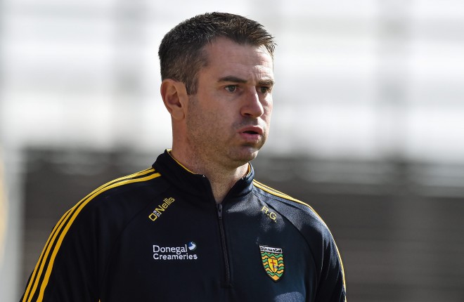 Donegal manager Rory Gallagher