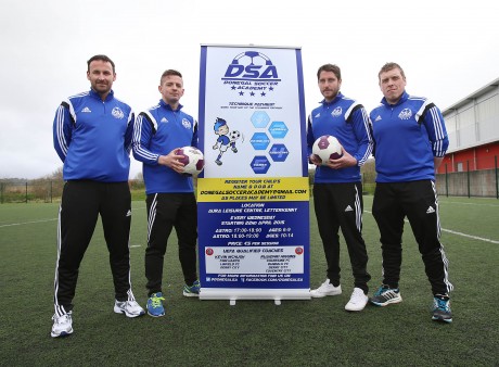 Pictured at the launch are Mel O'Donnell, Kevin McHugh, Ruaidhri Higgins and Andrew Wilson. Photo: Declan Doherty