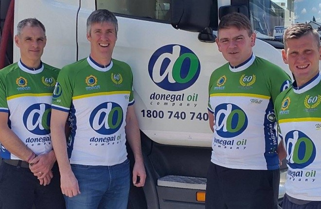 Gavin Harris, Arthur McMahon, Michael McGarvey and Sean McFadden - Team Donegal Oil