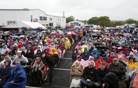 A section of the large crowd at the special concert in Dungloe.