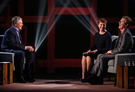 Pat Kenny with Daniel and Majella O'Donnell.