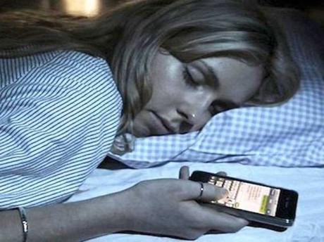 Sleeping with phone