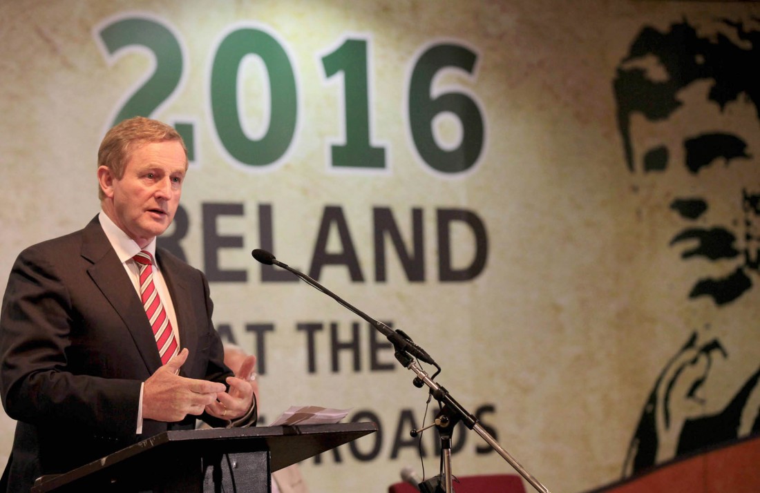 Taoiseach Enda Kenny speaking at the Patrick MacGill Summer School in Glenties on Friday.