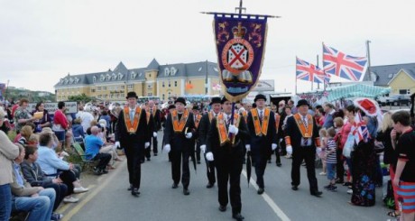 Last year's Orange parade in Rossnowlagh. Photo: Trevor McBride.