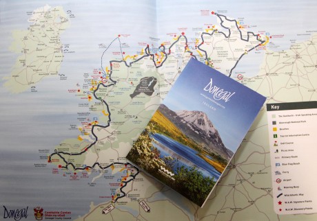 Destination Donegal map and information booklet.
