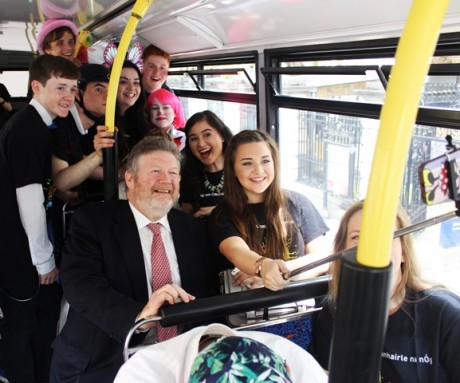 Maria Ferry: Comhairle na nOg National Executive representative Maria Ferry from Gweedore with Minister for Children & Youth Affairs Dr James Reilly at the national launch of Lets Go Mental.