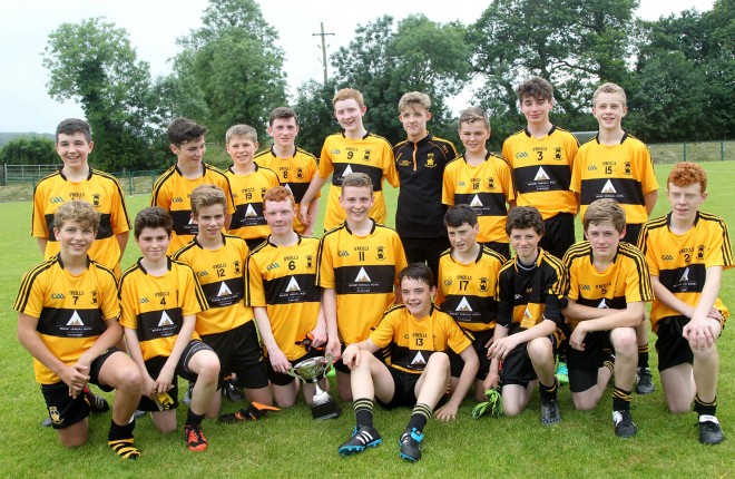 The St Eunans team who defeated Urris to become All-County Division 1 Champions. Photo: Donna El Assaad