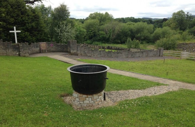 A Famine pot in Donegal town Famine graveyard.