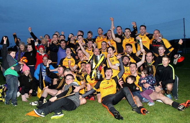 The Bundoran team celebrate after landing the Intermediate Championship last week.