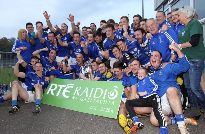 Naomh Conaill celebrate after the match yesterday