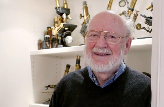 Ramelton native who who a Nobel Prize, Prof William C Campbell pictured at home in North Andover, Massachusetts.
