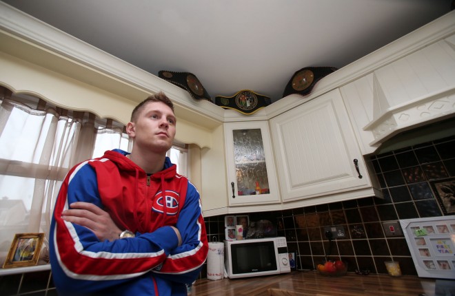 Jason Quigley at home in Stranorlar recently. Photos: Donna El Assaad.