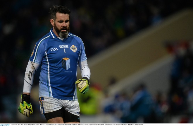 13 February 2016; Paul Durcan, Ballyboden St Enda's. AIB GAA Football Senior Club Championship, Semi-Final, Ballyboden St Enda's v Clonmel Commercials. O'Moore Park, Portlaoise, Co. Laois. Picture credit: Piaras ” MÌdheach / SPORTSFILE