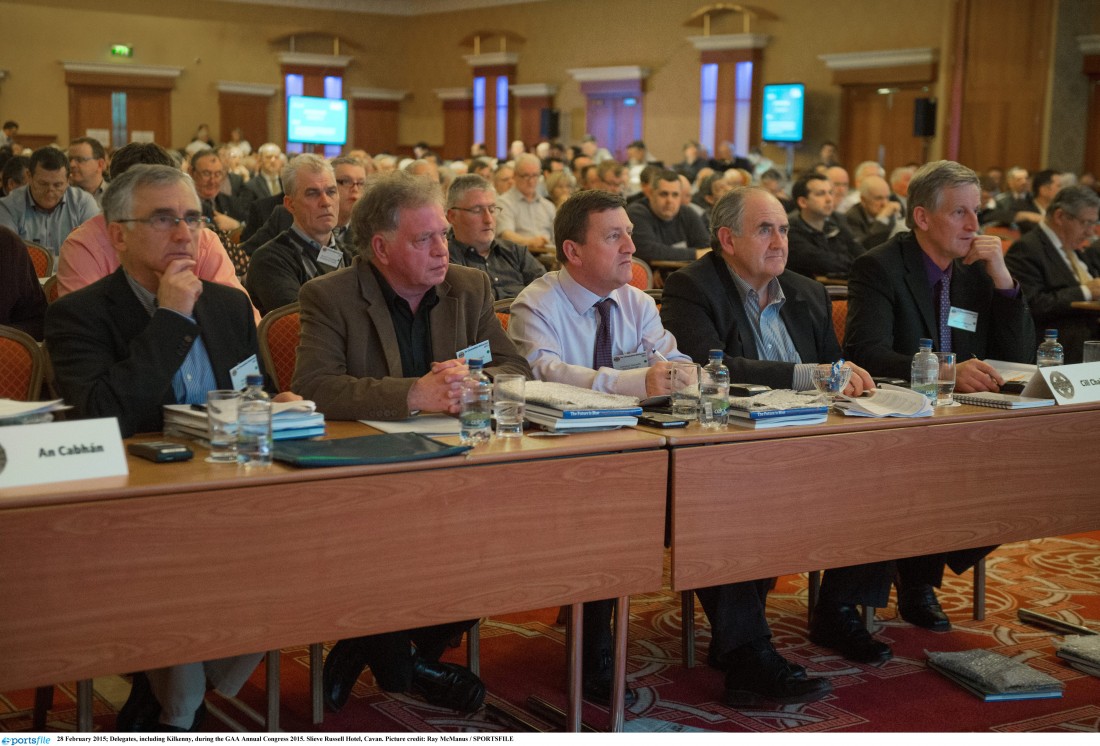 Delegates at last year's GAA Annual Congress 2015. Picture credit: Ray McManus / SPORTSFILE
