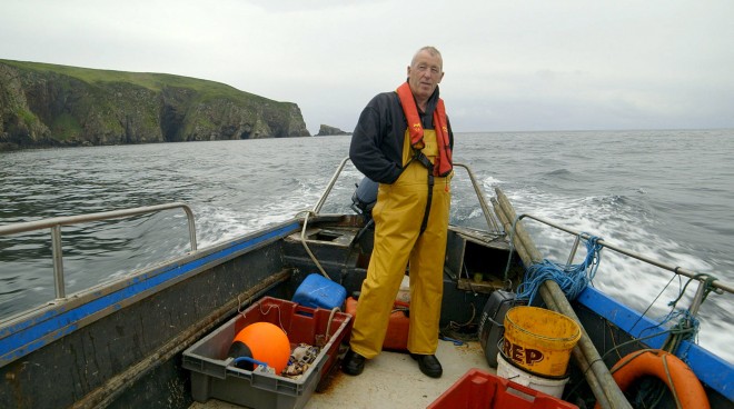 Arranmore man Jerry Early at sea.