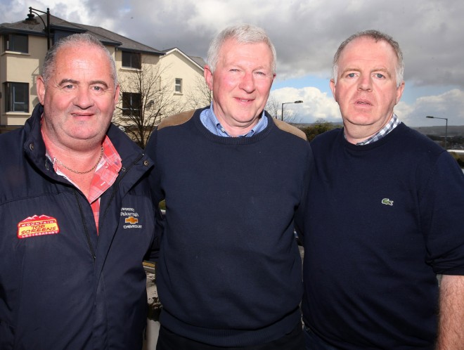 James with organisers Denis Orr and Steven Sheridan